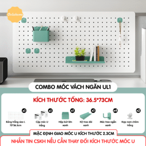 Combo Pegboard móc U vách ngăn - UL1