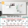 Combo Pegboard móc U vách ngăn - UL2