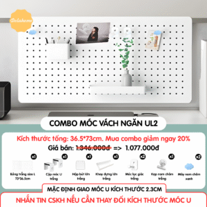 Combo Pegboard móc U vách ngăn - UL2
