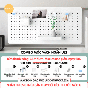 Combo Pegboard móc U vách ngăn - UL2