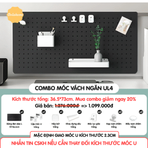 Combo Pegboard móc U vách ngăn - UL4