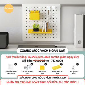 Combo Pegboard móc U vách ngăn - UM1