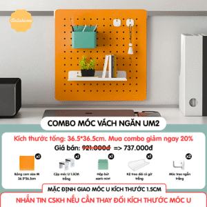 Combo Pegboard móc U vách ngăn - UM2
