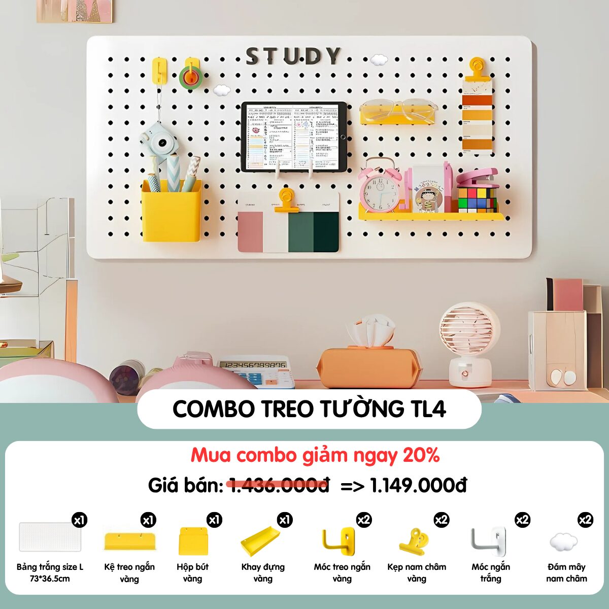 Combo bảng treo tường TL4