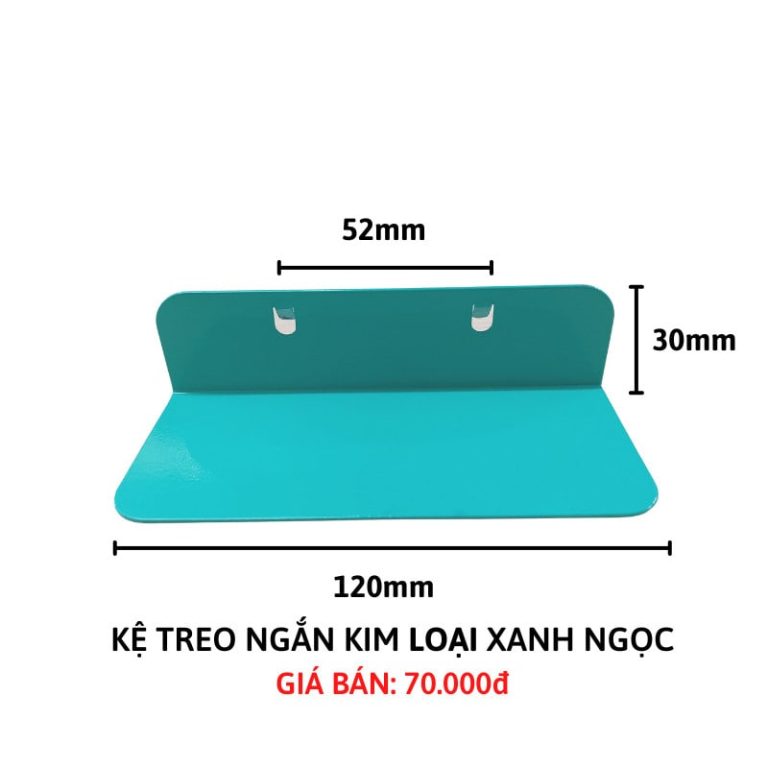 Kệ treo ngắn xanh ngọc