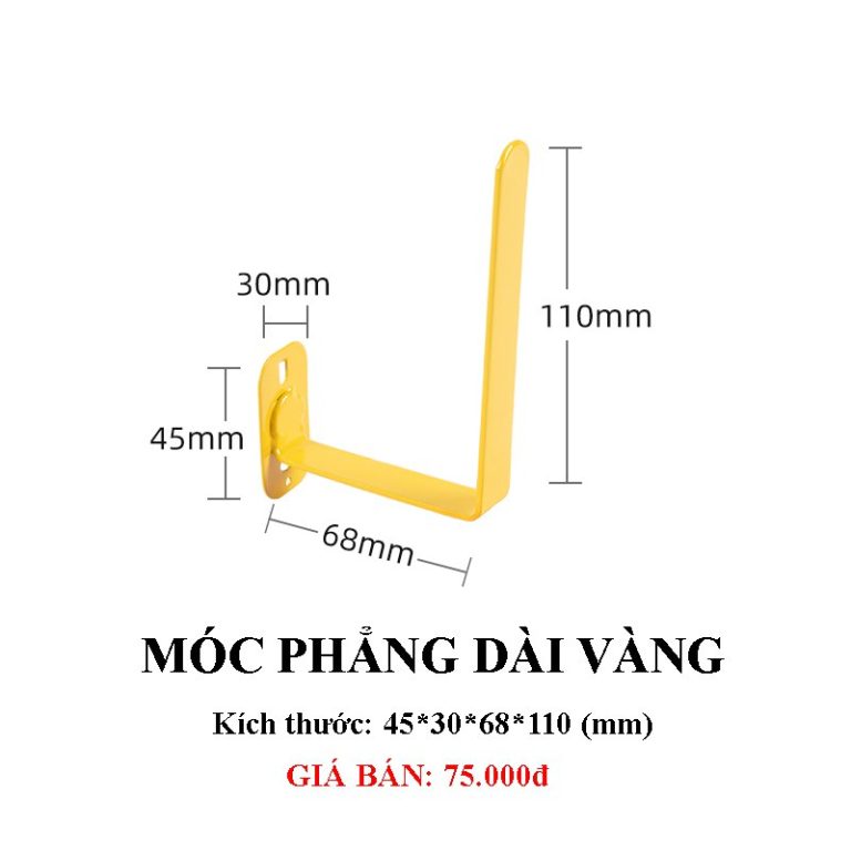 Móc phẳng vàng