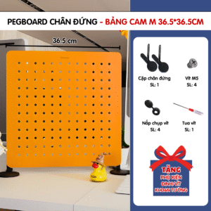 Pegboard chân đứng 36.5x36.5cm cam