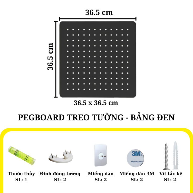 Bảng 36.5*36.5cm - đen