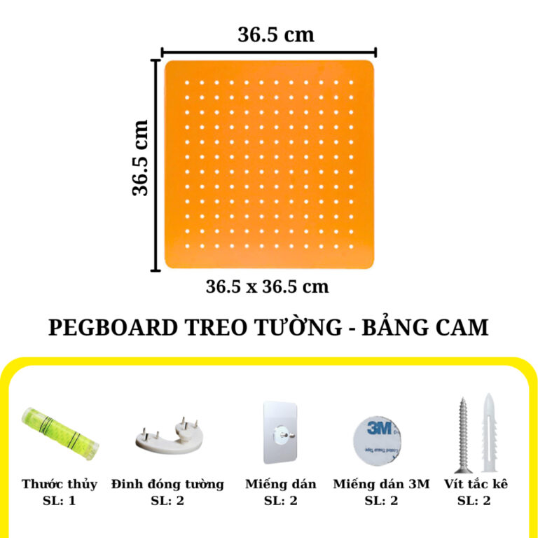 Bảng 36.5*36.5cm - cam