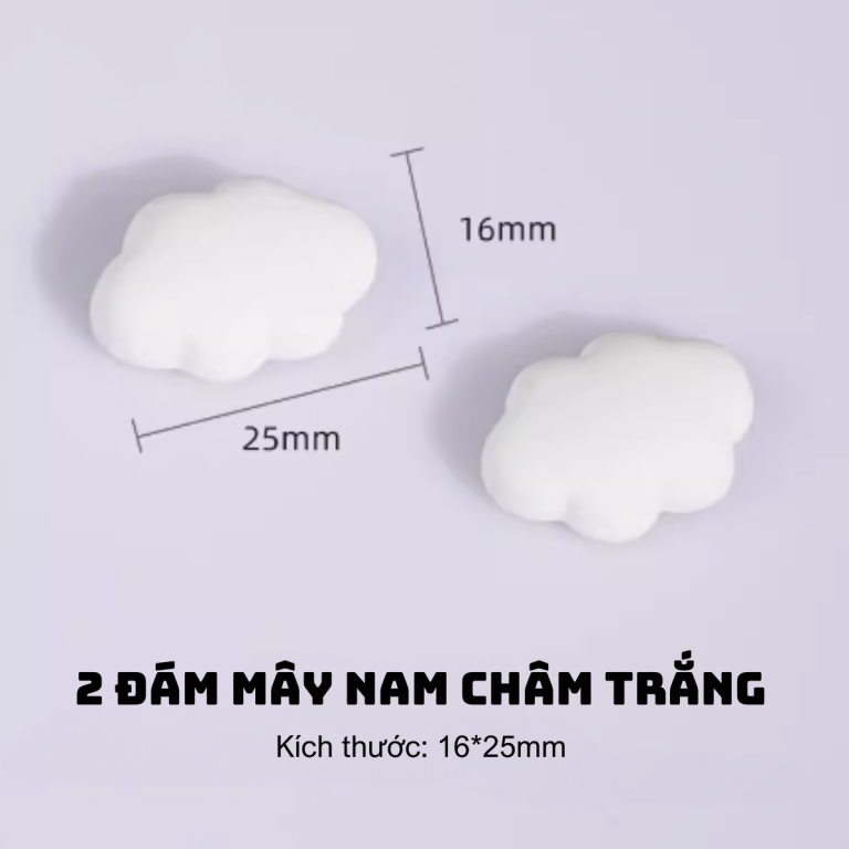 2 mây nam châm trắng