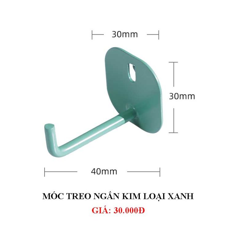 3 móc ngắn xanh