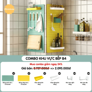 Combo Pegboard khu vực bếp - B4
