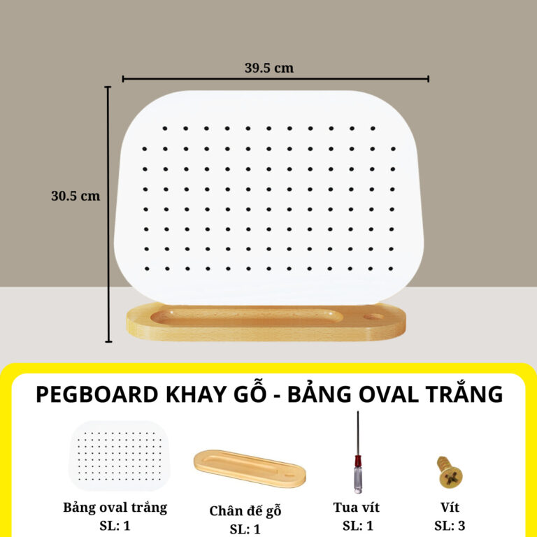 Bảng oval trắng