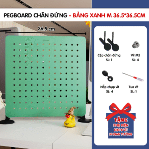 Pegboard chân đứng 36.5x36.5cm xanh mint