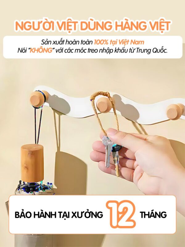 móc treo sản xuất tại Việt Nam, đầu móc gỗ treo chìa khóa
