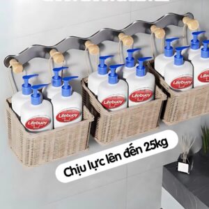 móc treo dán tường chịu lực cao, treo giỏ nặng 25kg