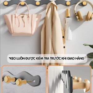 lắp móc bằng cách khoan tường hoặc dán keo sealant fix