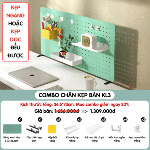 Combo Pegboard kẹp bàn - KL3