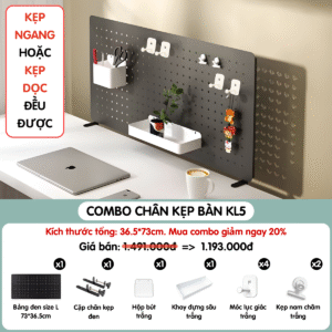 Combo Pegboard kẹp bàn - KL5