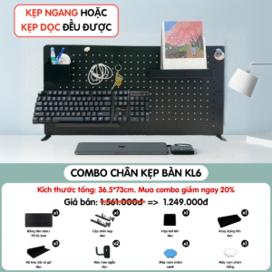 Combo Pegboard kẹp bàn - KL6