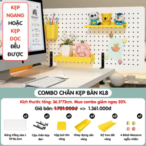 Combo Pegboard kẹp bàn - KL8
