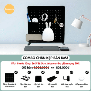 Combo Pegboard kẹp bàn - KM3