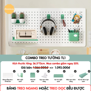 Combo Pegboard treo tường - TL1
