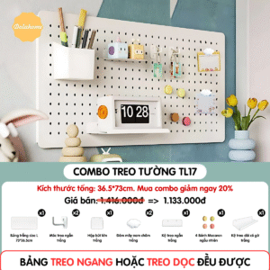 Combo Pegboard treo tường - TL17